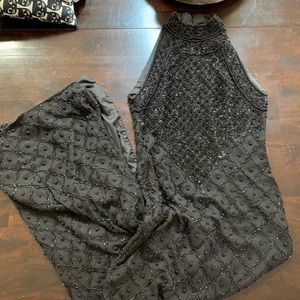 Adrianna Papell evening beaded gown